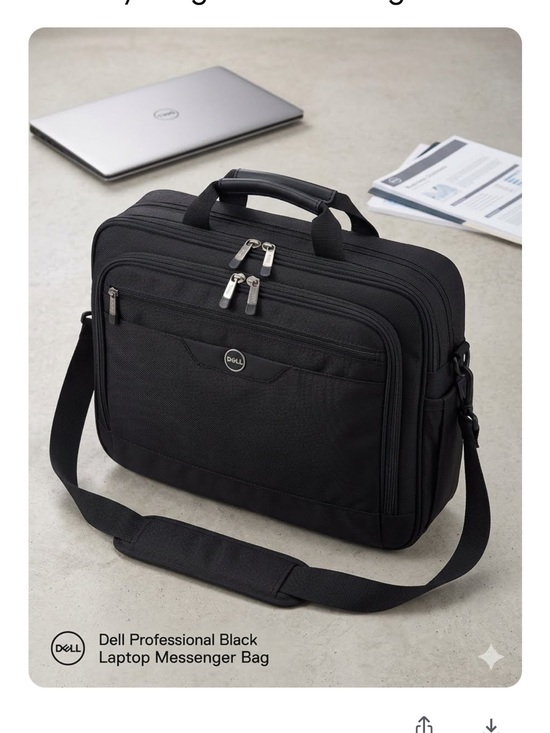 Dell Other - Dell Professional Black Laptop Messenger Bag